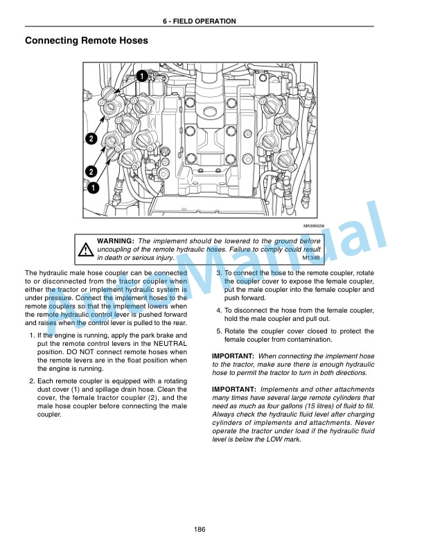 New Holland T9030, T9040, T9050, T9060 Tractor Operation and Maintenance Manual 84266061-4