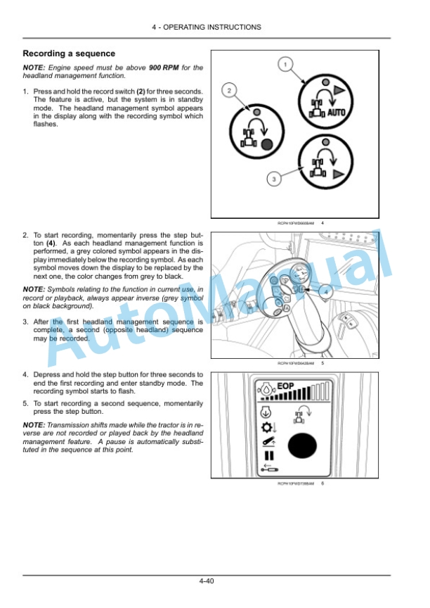 New Holland T9.390, T9.450, T9.505, T9.560, T9.615, T9.670 Tier 4 Tractor Operation and Maintenance Manual 47538888-3