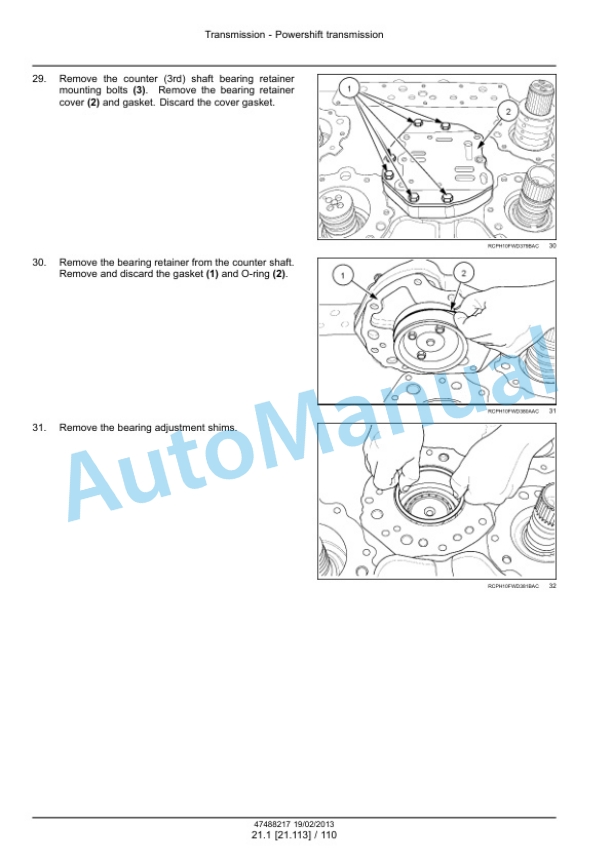 New Holland T9.390, T9.450, T9.505, T9.560, T9.615, T9.670 Tier 4 Tractor Service Manual 47512822-2