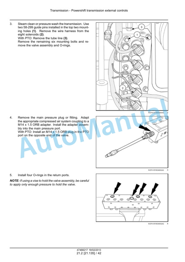 New Holland T9.390, T9.450, T9.505, T9.560, T9.615, T9.670 Tier 4 Tractor Service Manual 47512822-3