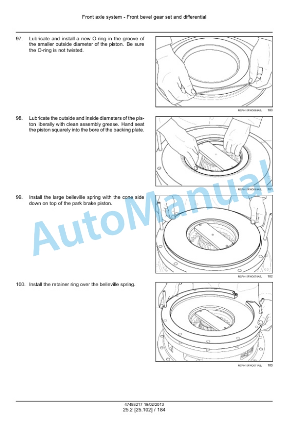 New Holland T9.390, T9.450, T9.505, T9.560, T9.615, T9.670 Tier 4 Tractor Service Manual 47512823-4