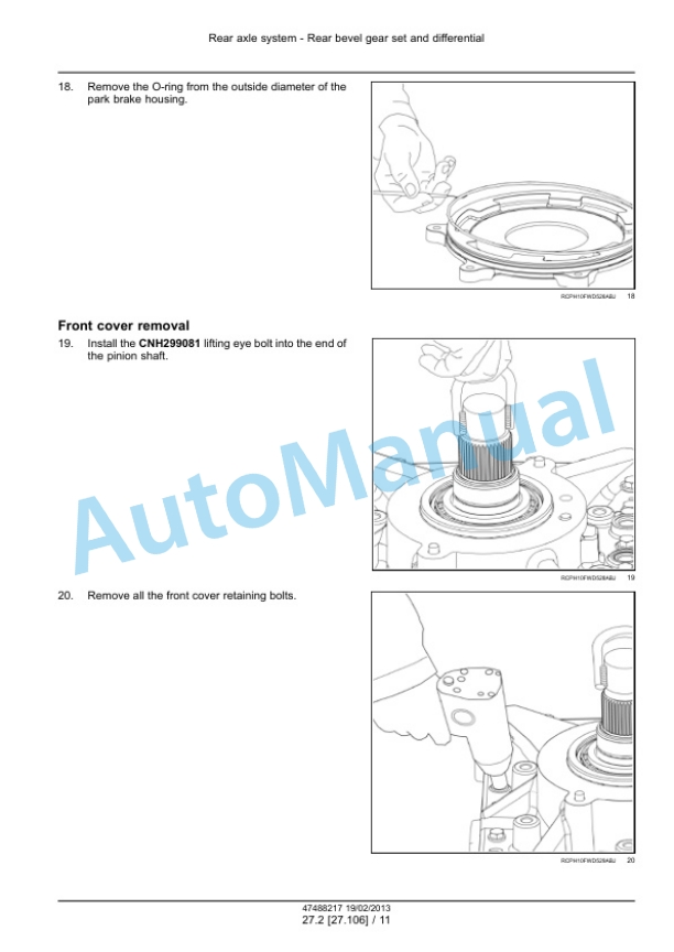 New Holland T9.390, T9.450, T9.505, T9.560, T9.615, T9.670 Tier 4 Tractor Service Manual 47512824-2