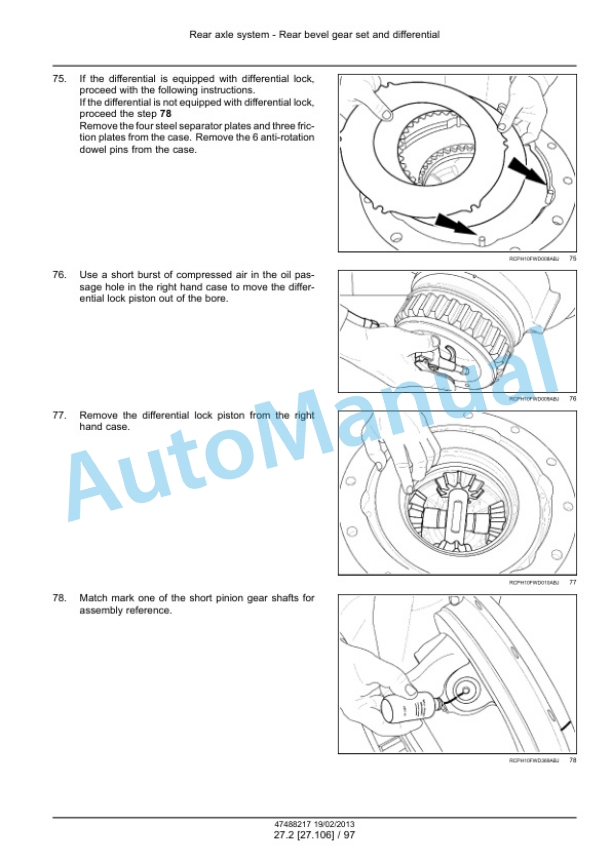 New Holland T9.390, T9.450, T9.505, T9.560, T9.615, T9.670 Tier 4 Tractor Service Manual 47512824-3