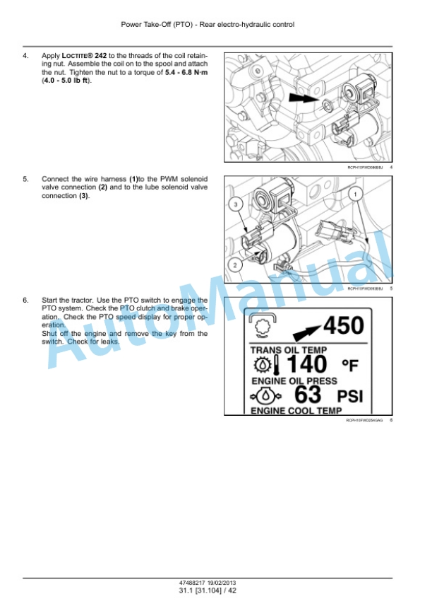 New Holland T9.390, T9.450, T9.505, T9.560, T9.615, T9.670 Tier 4 Tractor Service Manual 47512825-2
