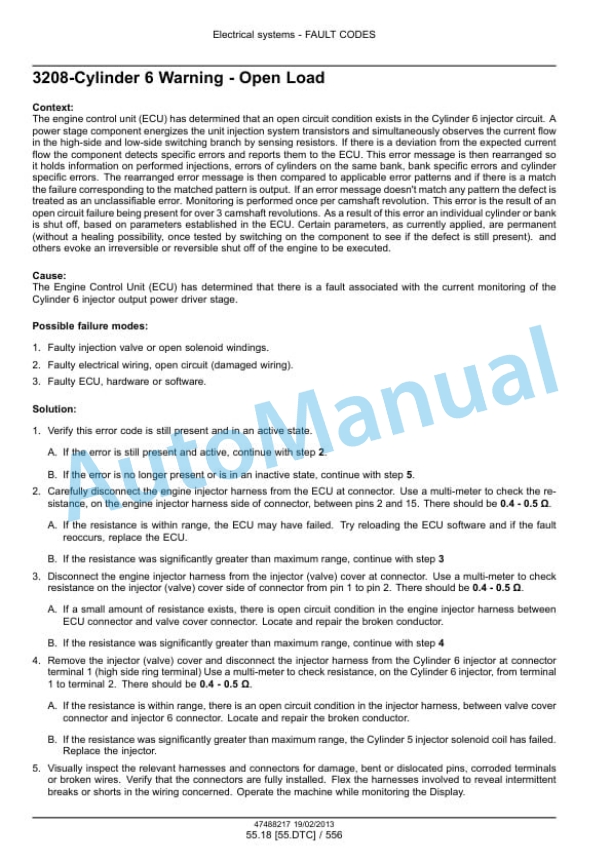New Holland T9.390, T9.450, T9.505, T9.560, T9.615, T9.670 Tier 4 Tractor Service Manual 47512830-5