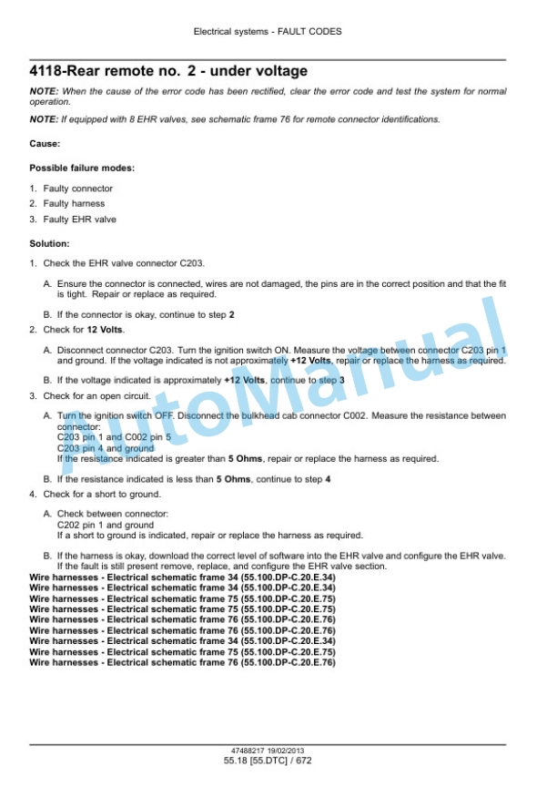 New Holland T9.390, T9.450, T9.505, T9.560, T9.615, T9.670 Tier 4 Tractor Service Manual 47512831-2