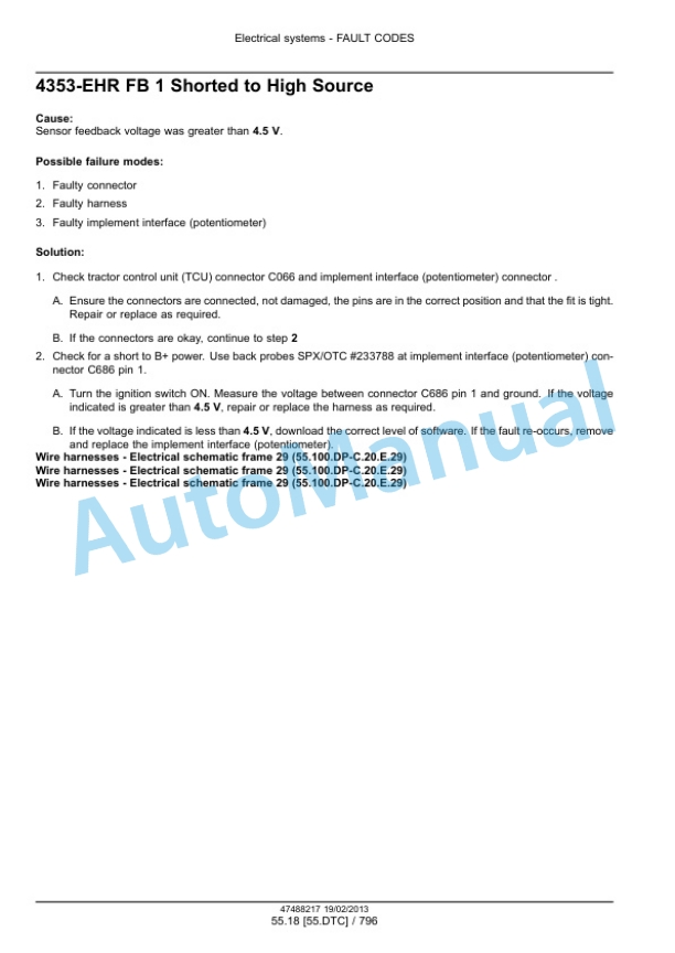 New Holland T9.390, T9.450, T9.505, T9.560, T9.615, T9.670 Tier 4 Tractor Service Manual 47512831-4