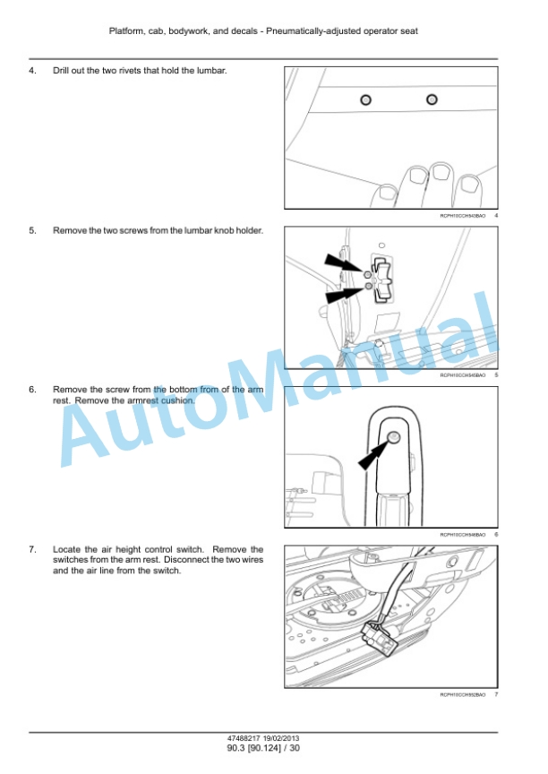 New Holland T9.390, T9.450, T9.505, T9.560, T9.615, T9.670 Tier 4 Tractor Service Manual 47512832-3