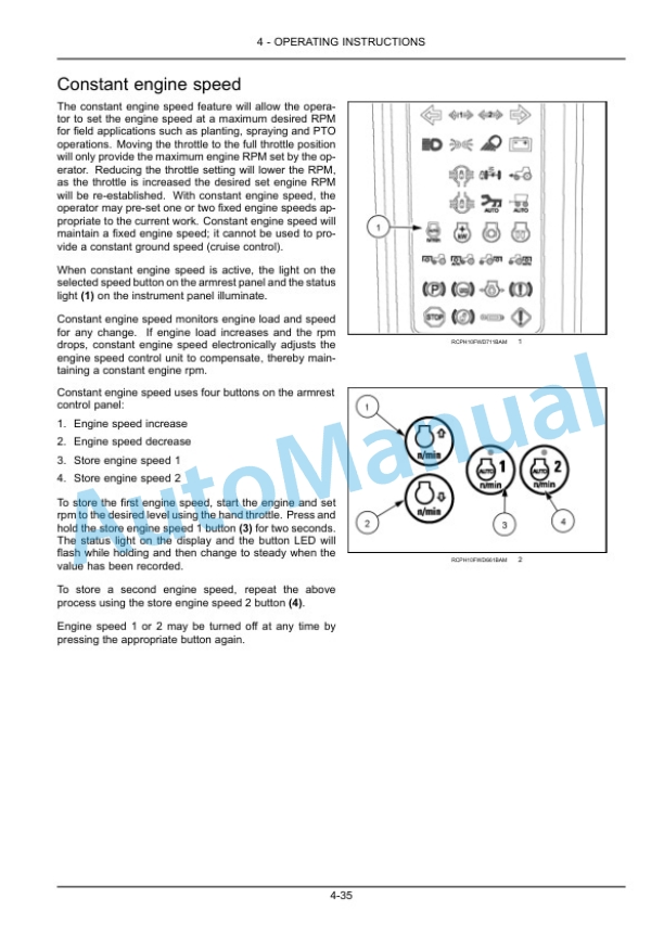 New Holland T9.435, T9.480, T9.530, T9.565, T9.600, T9.645, T9.700 Stage IV Tractor Operation and Maintenance Manual 48074290-3