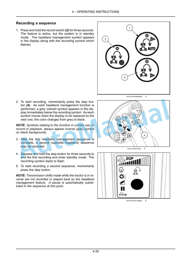 New Holland T9.435, T9.480, T9.530, T9.565, T9.600, T9.645, T9.700 Tier 4B Final Tractor Operation and Maintenance Manual 47671480-3