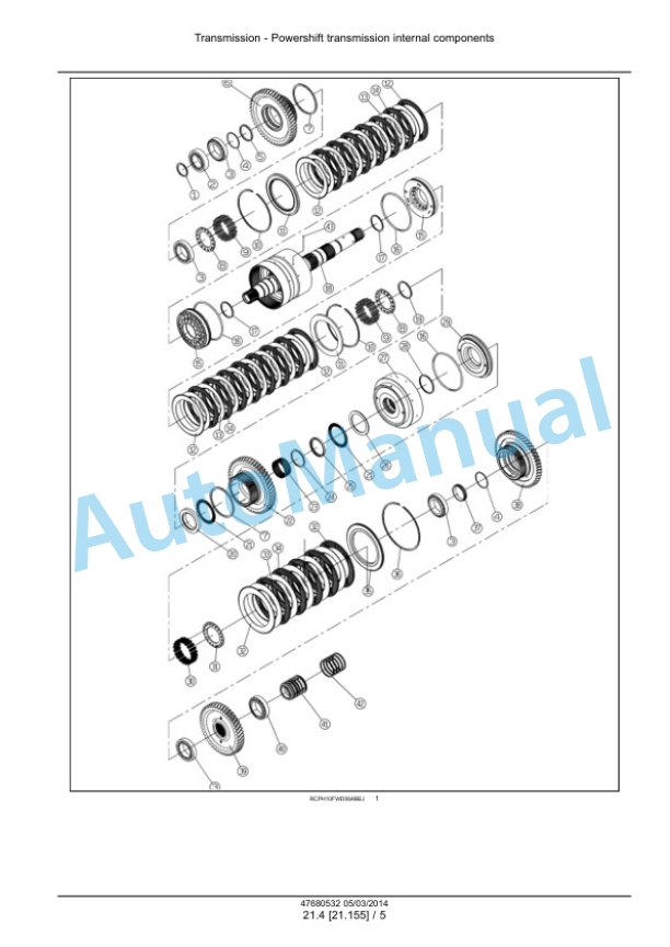 New Holland T9.435, T9.480, T9.530, T9.565, T9.600, T9.645, T9.700 Tier 4B Final Tractor Service Manual 47687980-2