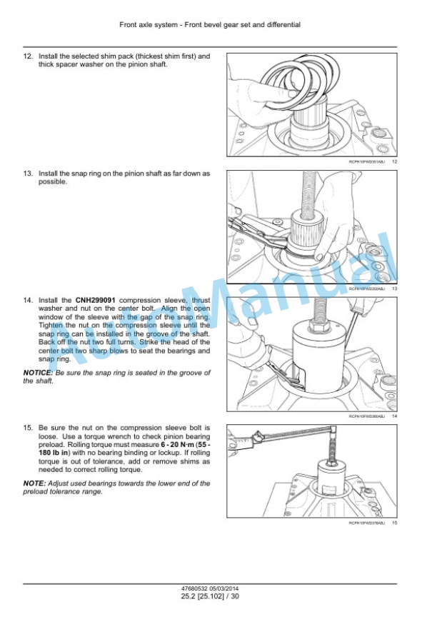 New Holland T9.435, T9.480, T9.530, T9.565, T9.600, T9.645, T9.700 Tier 4B Final Tractor Service Manual 47687981-2