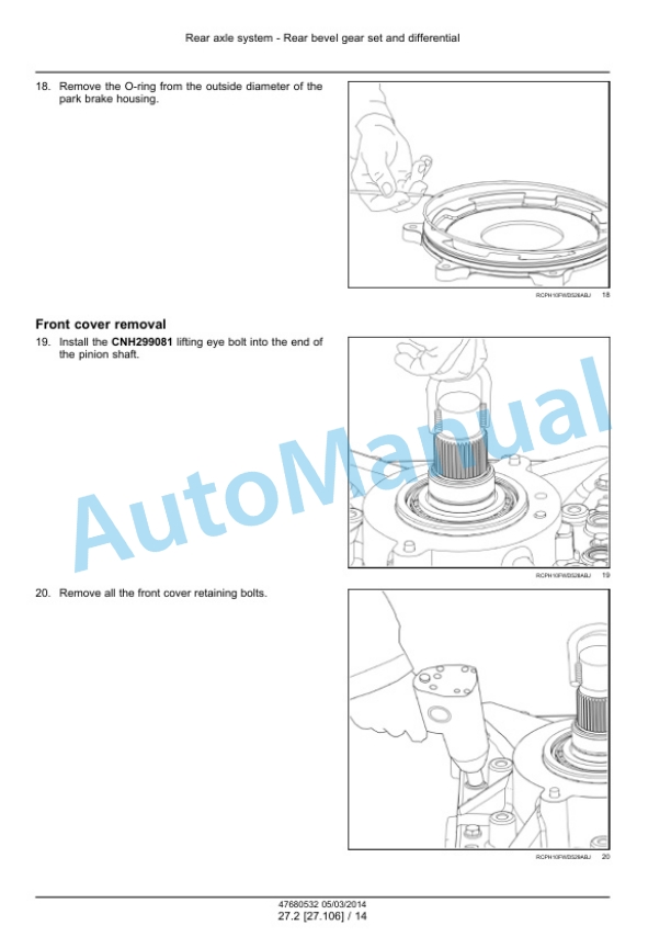 New Holland T9.435, T9.480, T9.530, T9.565, T9.600, T9.645, T9.700 Tier 4B Final Tractor Service Manual 47687982-2