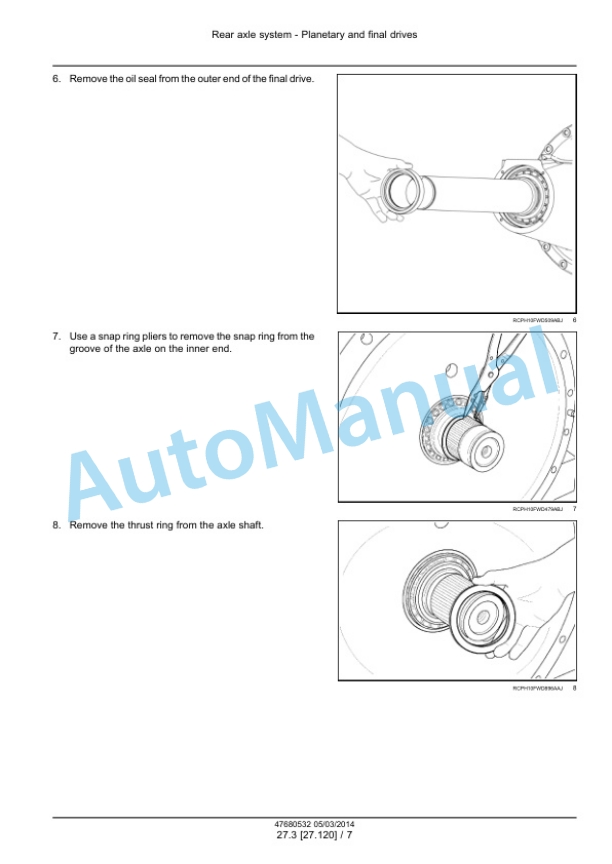 New Holland T9.435, T9.480, T9.530, T9.565, T9.600, T9.645, T9.700 Tier 4B Final Tractor Service Manual 47687982-5