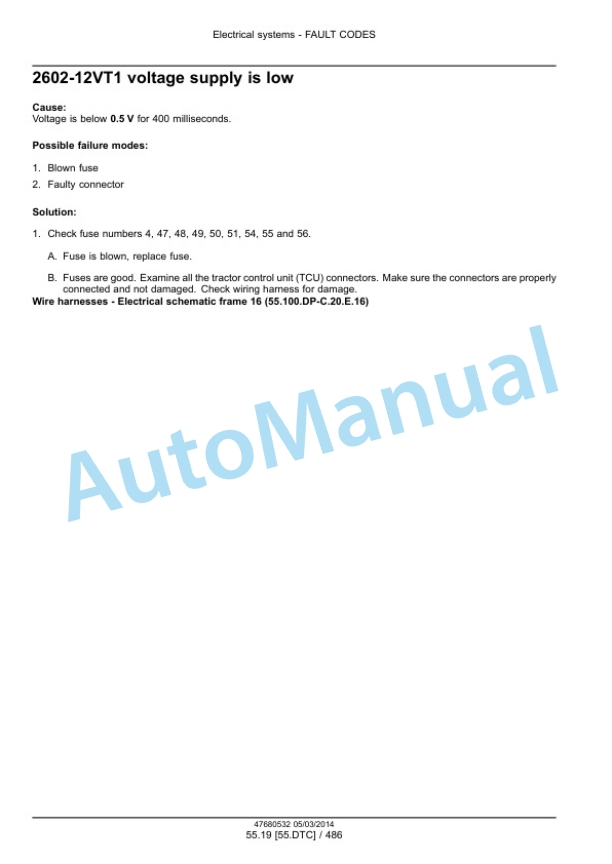New Holland T9.435, T9.480, T9.530, T9.565, T9.600, T9.645, T9.700 Tier 4B Final Tractor Service Manual 47687988-2