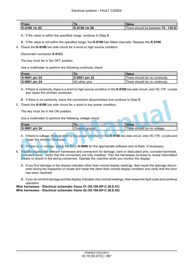 New Holland T9.435, T9.480, T9.530, T9.565, T9.600, T9.645, T9.700 Tier 4B Final Tractor Service Manual 47687989-3