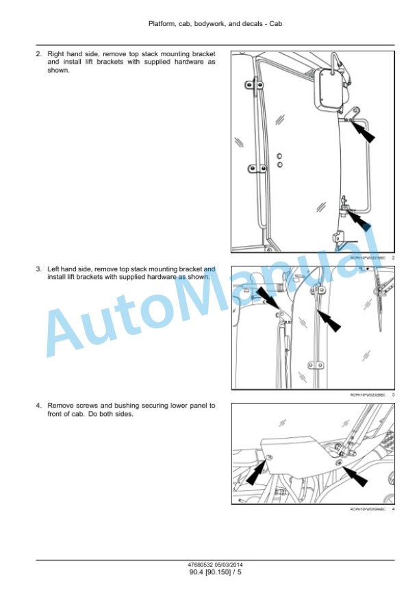 New Holland T9.435, T9.480, T9.530, T9.565, T9.600, T9.645, T9.700 Tier 4B Final Tractor Service Manual 47687990-4