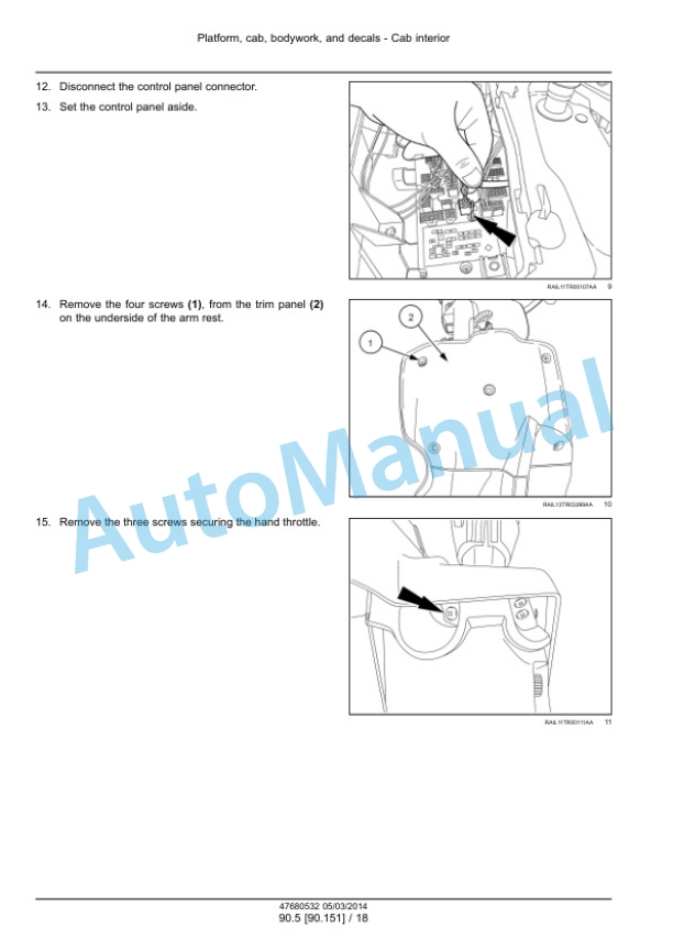 New Holland T9.435, T9.480, T9.530, T9.565, T9.600, T9.645, T9.700 Tier 4B Final Tractor Service Manual 47687990-5