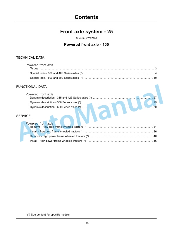 New Holland T9.435, T9.480, T9.530, T9.565, T9.600, T9.645, T9.700 Tier 4B Final Tractor Service Manual 47687991-2
