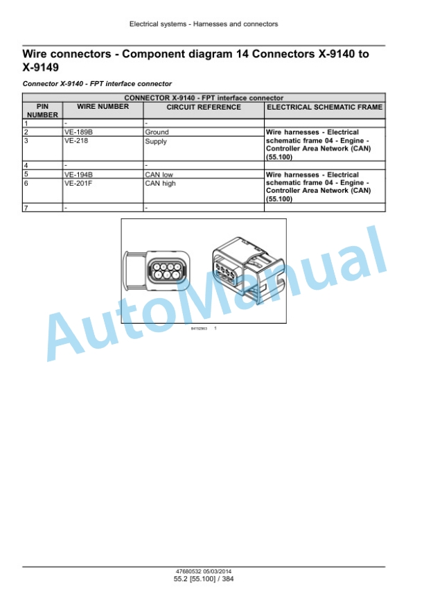 New Holland T9.435, T9.480, T9.530, T9.565, T9.600, T9.645, T9.700 Tier 4B Final Tractor Service Manual 47881879-5
