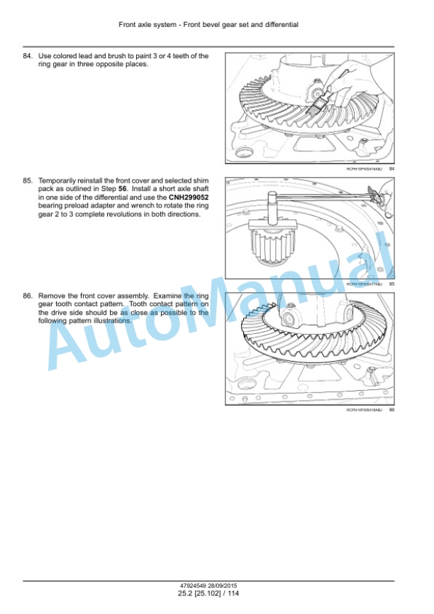 Alternative view of New Holland T9.435, T9.480, T9.530, T9.565, T9.600, T9.645, T9.700 Tier 4B Final Tractor Service Manual 47924549