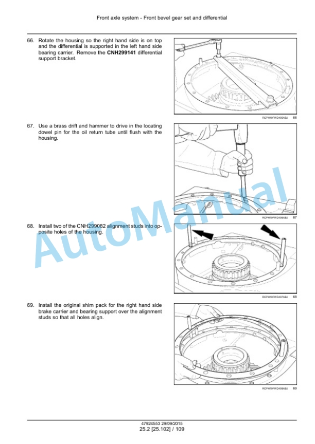 Alternative view of New Holland T9.435, T9.480, T9.530, T9.565, T9.600, T9.645, T9.700 Tier 4B Final Tractor Service Manual 47924553