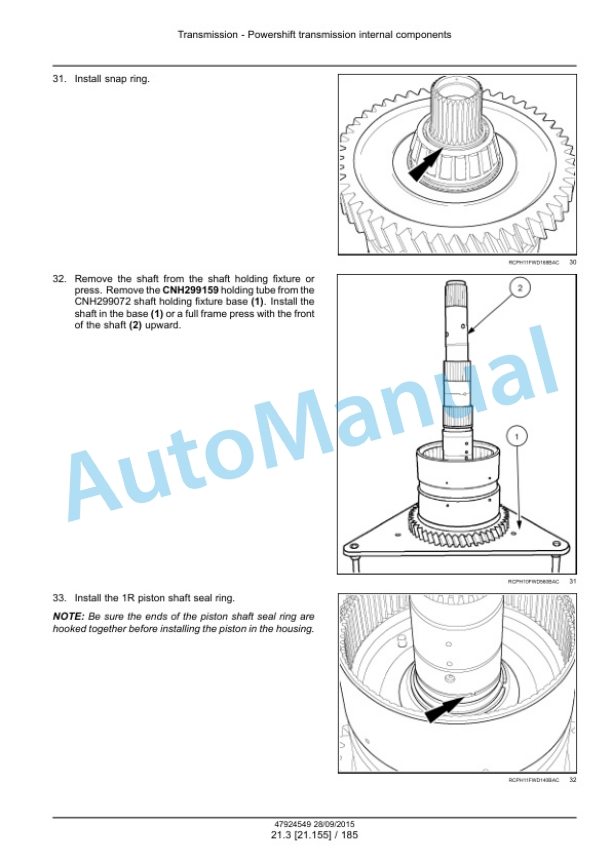 New Holland T9.435, T9.480, T9.530, T9.565, T9.600, T9.645, T9.700 Tier 4B Final Tractor Service Manual 47936390-4