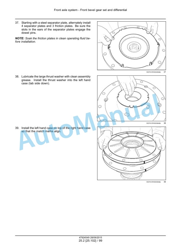 New Holland T9.435, T9.480, T9.530, T9.565, T9.600, T9.645, T9.700 Tier 4B Final Tractor Service Manual 47936391-3