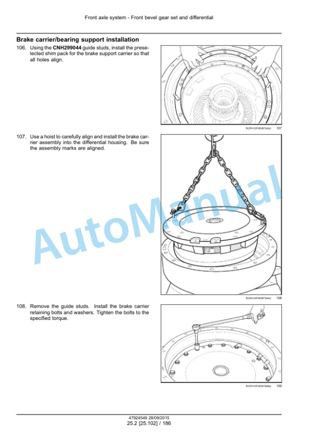 New Holland T9.435, T9.480, T9.530, T9.565, T9.600, T9.645, T9.700 Tier 4B Final Tractor Service Manual 47936391-4