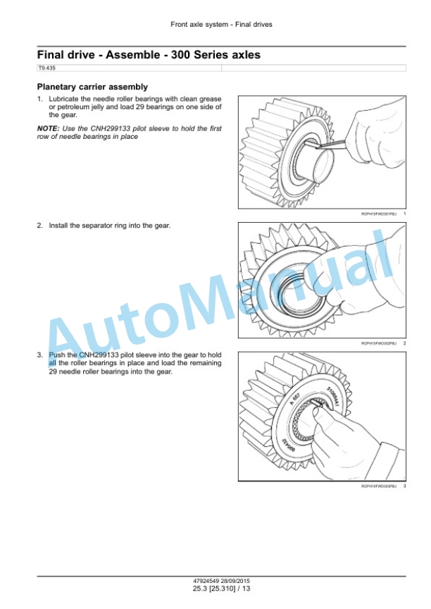 New Holland T9.435, T9.480, T9.530, T9.565, T9.600, T9.645, T9.700 Tier 4B Final Tractor Service Manual 47936391-5