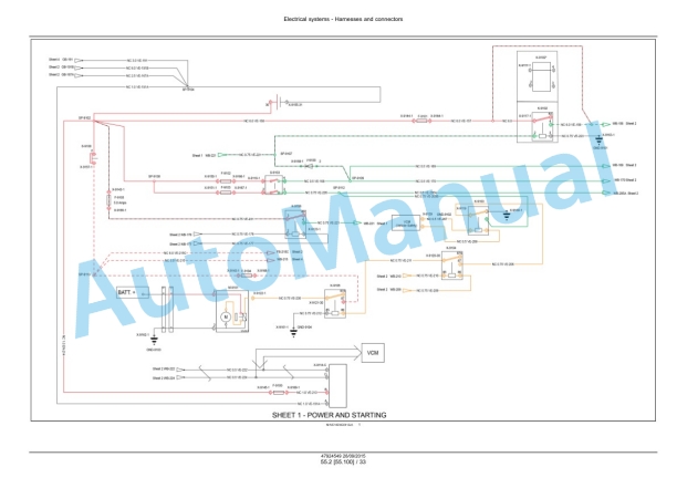 New Holland T9.435, T9.480, T9.530, T9.565, T9.600, T9.645, T9.700 Tier 4B Final Tractor Service Manual 47936396-2