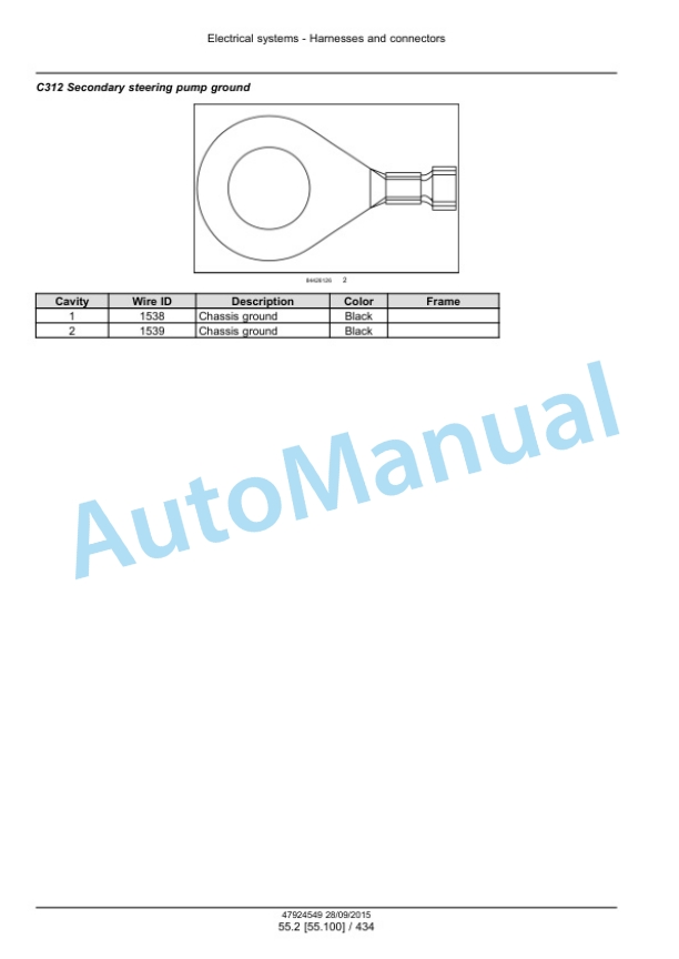New Holland T9.435, T9.480, T9.530, T9.565, T9.600, T9.645, T9.700 Tier 4B Final Tractor Service Manual 47936397-4