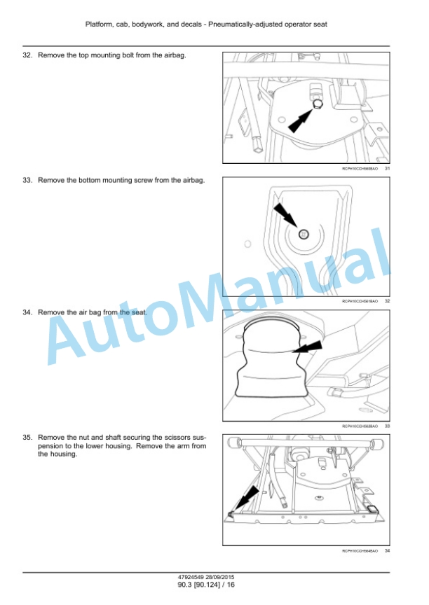 New Holland T9.435, T9.480, T9.530, T9.565, T9.600, T9.645, T9.700 Tier 4B Final Tractor Service Manual 47936403-3