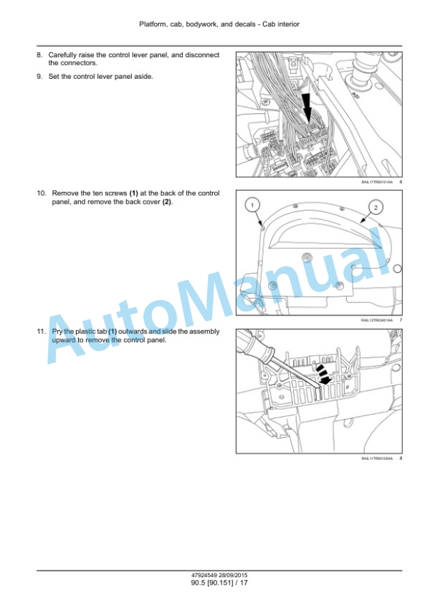 New Holland T9.435, T9.480, T9.530, T9.565, T9.600, T9.645, T9.700 Tier 4B Final Tractor Service Manual 47936403-5
