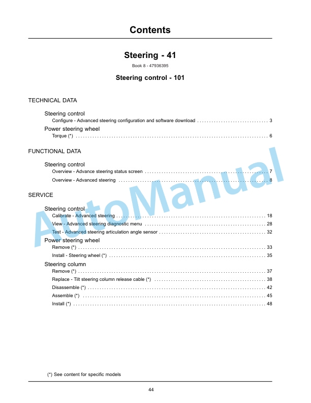 New Holland T9.435, T9.480, T9.530, T9.565, T9.600, T9.645, T9.700 Tier 4B Final Tractor Service Manual 47936404-3