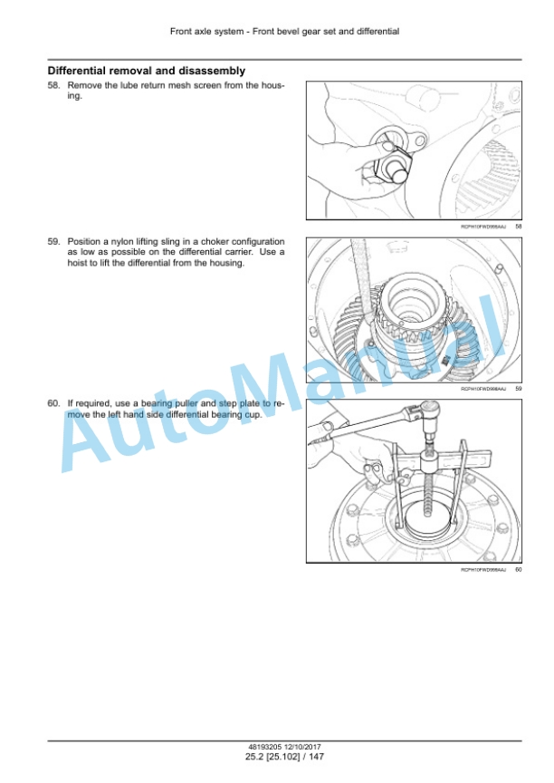 Alternative view of New Holland T9.435, T9.480, T9.530, T9.565, T9.600, T9.645, T9.700 Tier 4B Final Tractor Service Manual 48193205