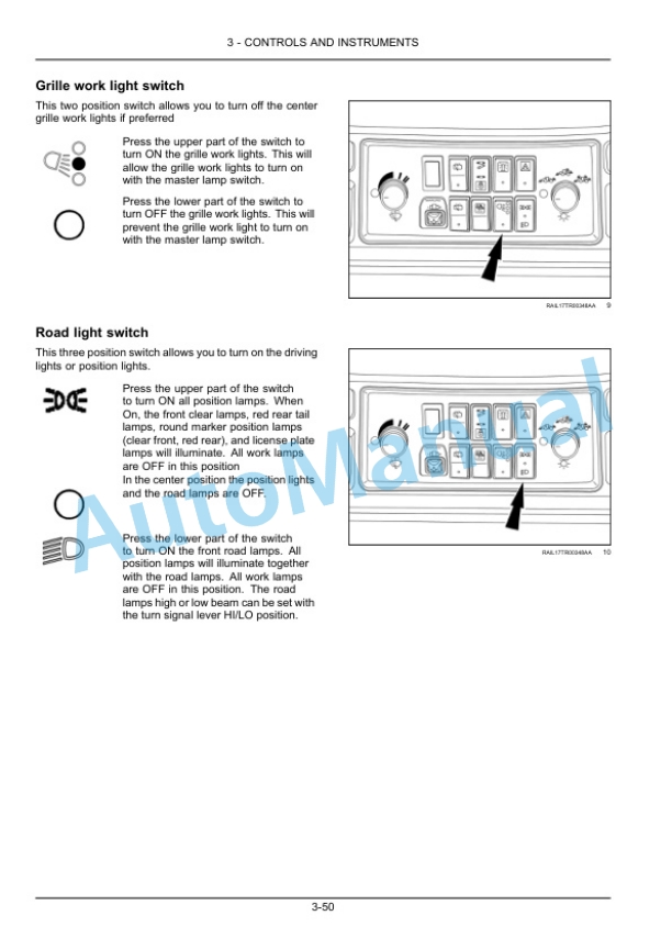 Alternative view of New Holland T9.450, T9.505, T9.560, T9.615, T9.670 SmartTrax Tier 2 Tractor Operation and Maintenance Manual 51461880