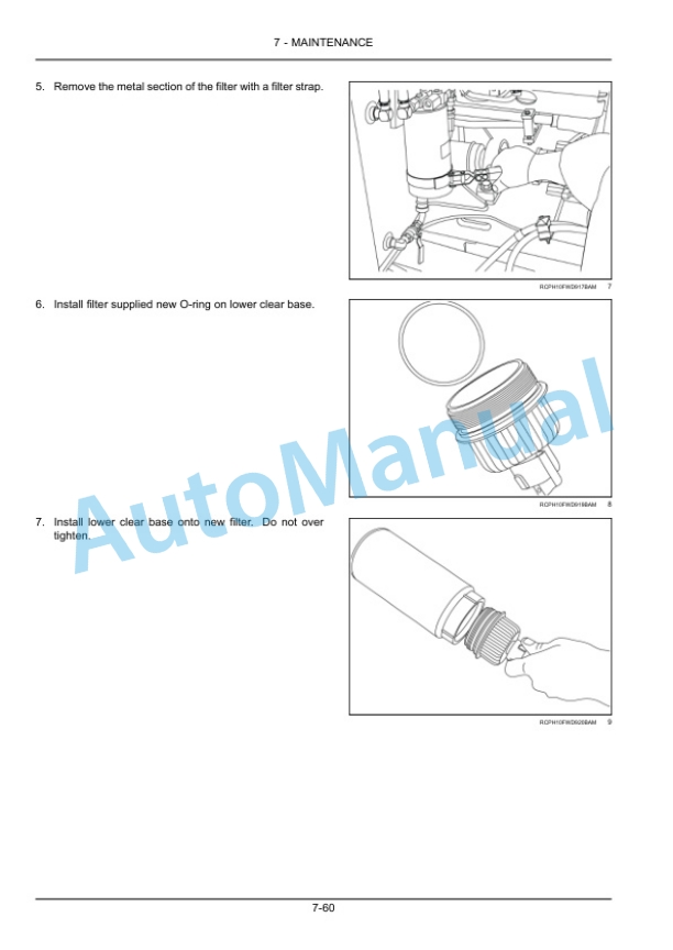 New Holland T9.450, T9.505, T9.560, T9.615, T9.670 Tier 2 Tractor Operation and Maintenance Manual 47538895-5