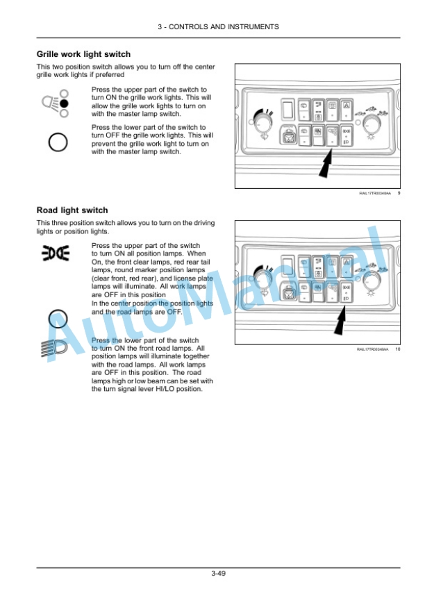 Alternative view of New Holland T9.450, T9.505, T9.560, T9.615, T9.670 Tier 2 Tractor Operation and Maintenance Manual 47739309