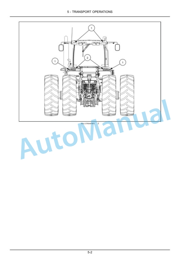 New Holland T9.450, T9.505, T9.560, T9.615, T9.670 Tier 2 Tractor Operation and Maintenance Manual 47754880-3