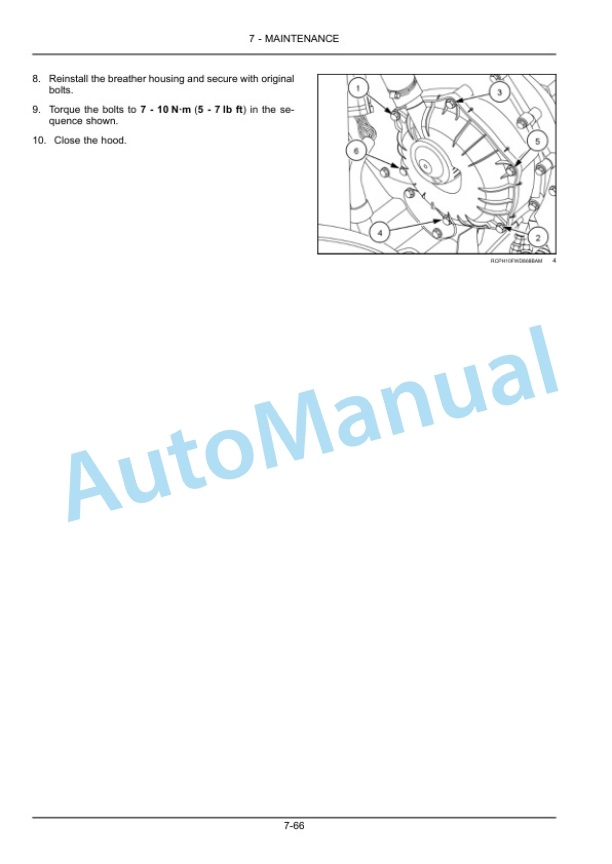 New Holland T9.450, T9.505, T9.560, T9.615, T9.670 Tier 2 Tractor Operation and Maintenance Manual 47982475-5