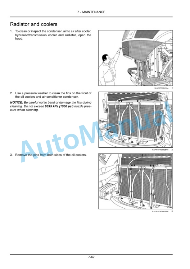 New Holland T9.450, T9.505, T9.560, T9.615, T9.670 Tier 2 Tractor Operation and Maintenance Manual 84562251-5