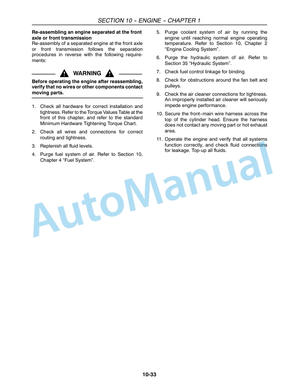 New Holland TB100, TB110, TB120, TB120, TB120 Mudder Tractor Repair Manual 87046218-2