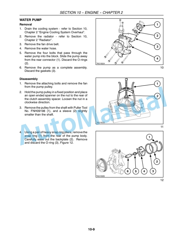 New Holland TB100, TB110, TB120, TB120, TB120 Mudder Tractor Repair Manual 87046218-3