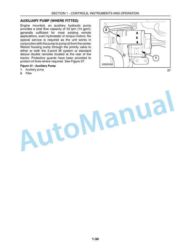 New Holland TB120 Mudder Tractor Operation and Maintenance Manual 87039955-3