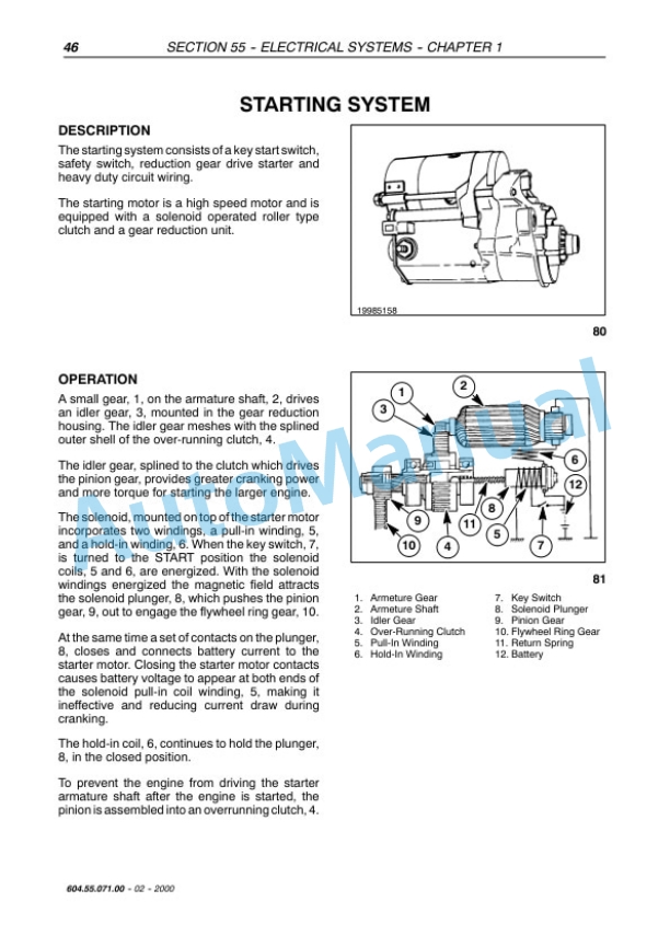 New Holland TC Series Tractor Repair Manual 6045507100-5