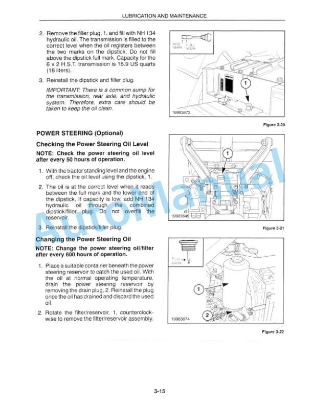 New Holland TC18 Operation and Maintenance Manual 86597081-4