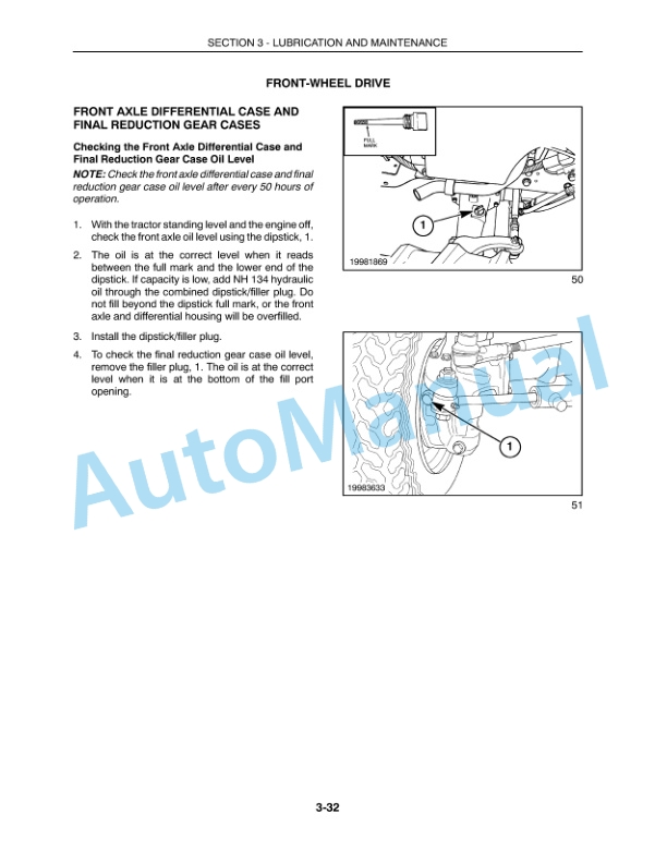 New Holland TC18 Operation and Maintenance Manual 86837071-5