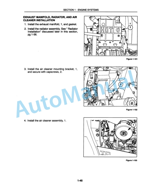 New Holland TC18, TC21, TC21D Repair Manual 86590939-3