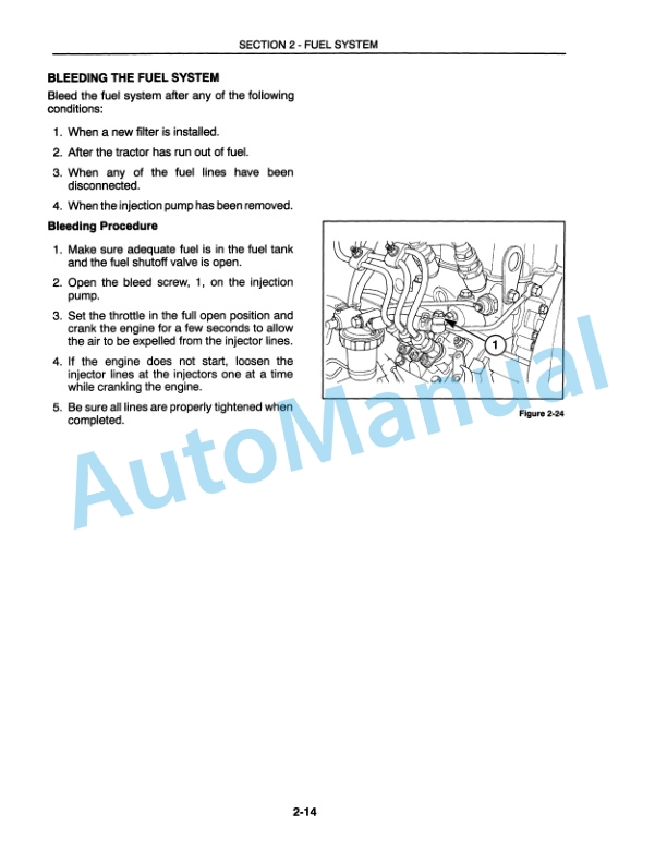New Holland TC18, TC21, TC21D Repair Manual 86590939-5